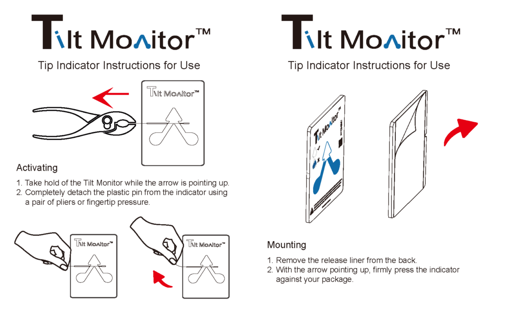 tiltmonitor tip n tell indicator Instruction